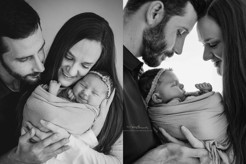 family newborn photos dallas tx bw