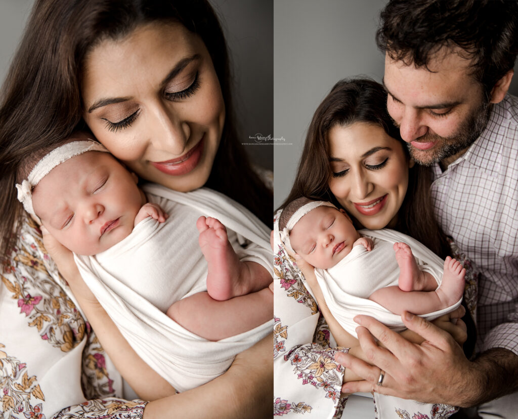 floral boho newborn photography