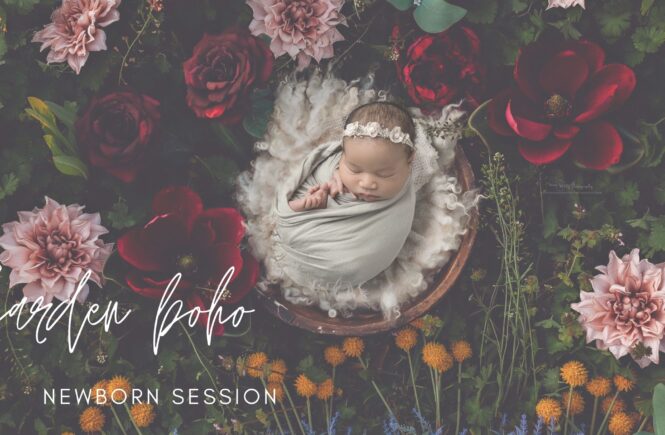 Garaden Boho Newborn Girl Photos