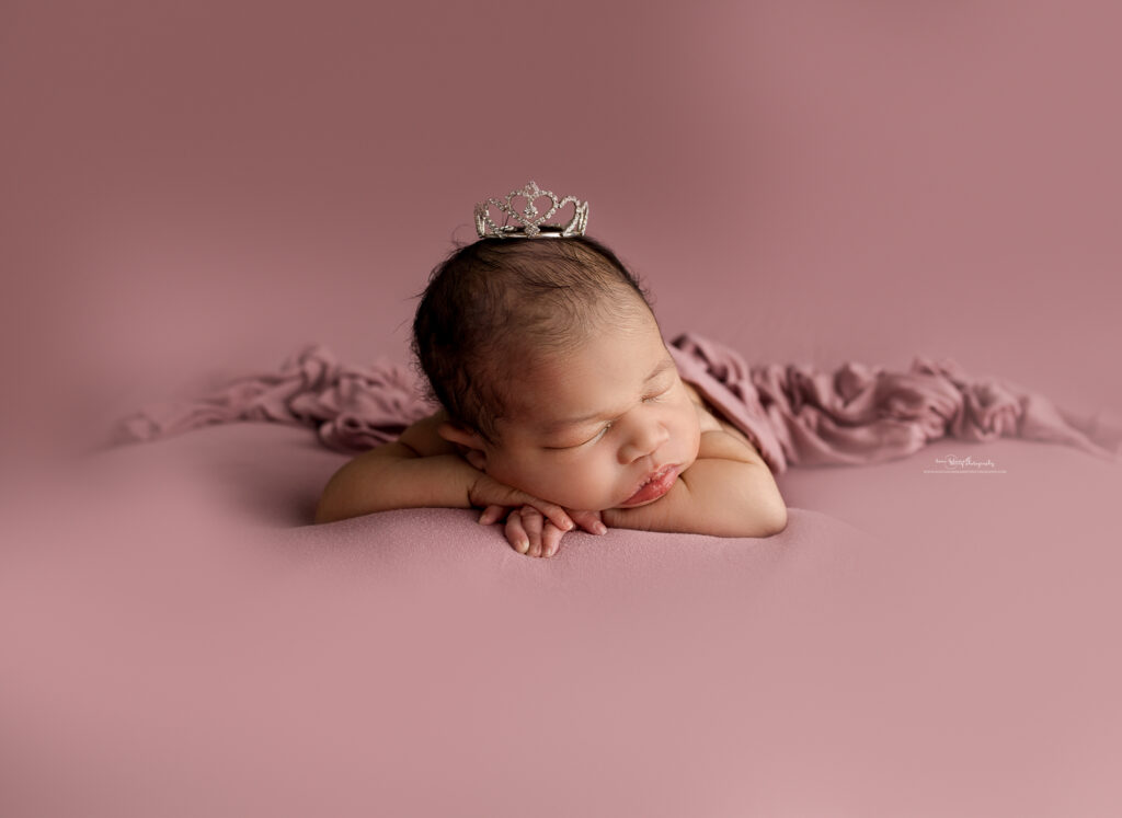 boho princess newborn photography