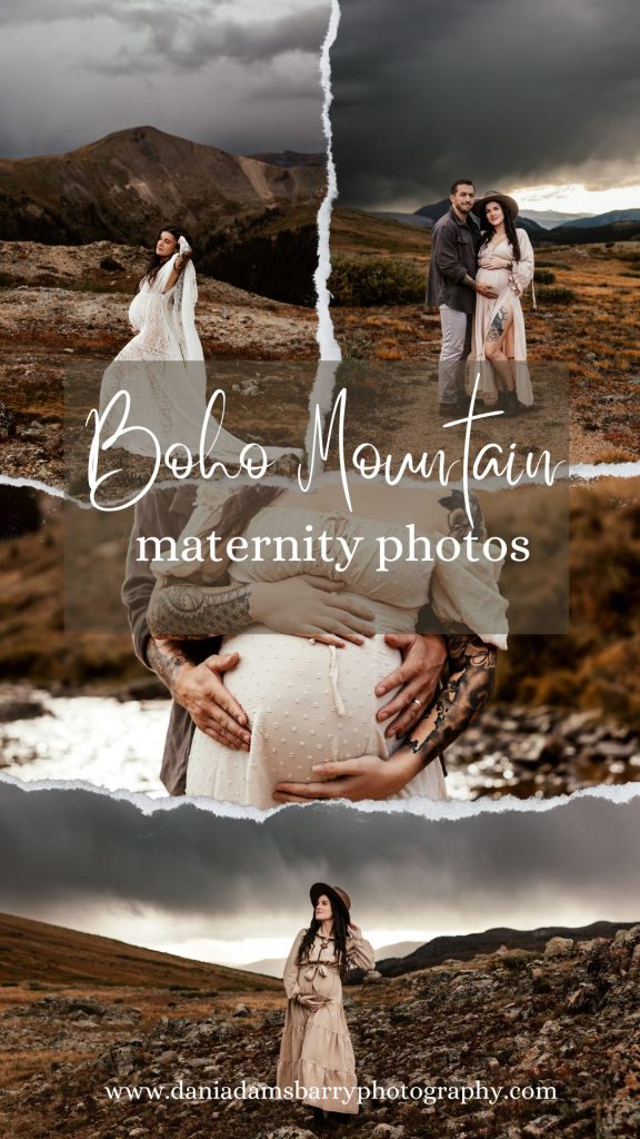 Boho Mountain Maternity Photography