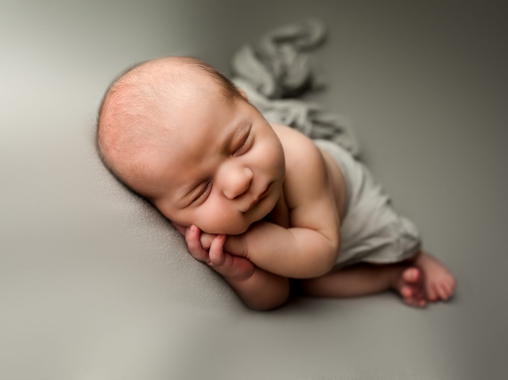 neutral tones newborn photography sage boy